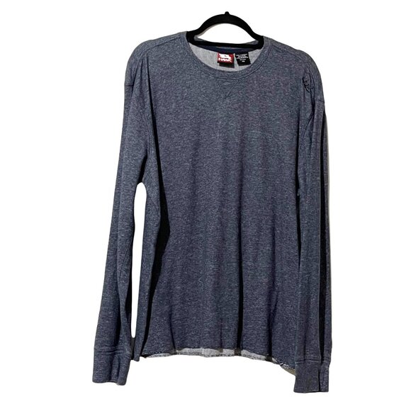 Tony Hawk Heather Gray Long Sleeve Crew Neck Shirt Soft Cotton Blend XXL - Picture 1 of 8